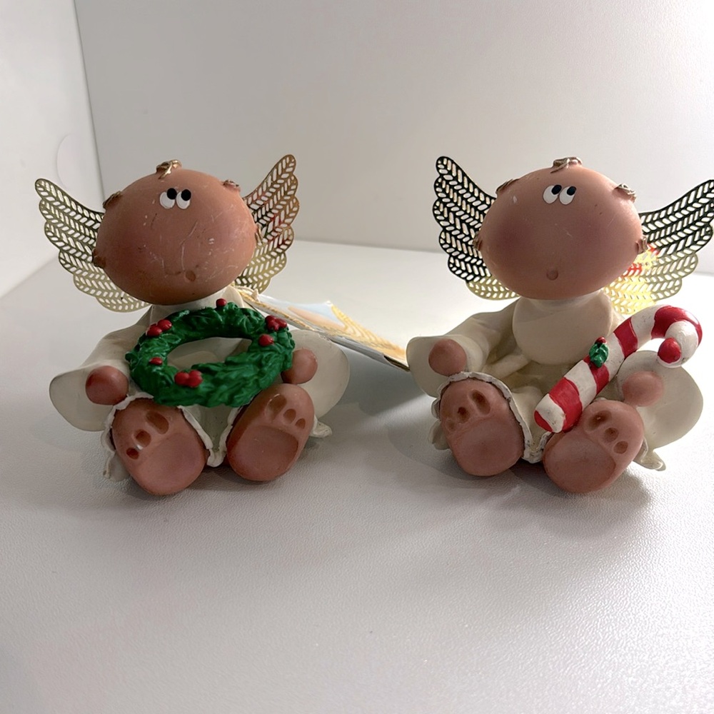 Russ “Angel Cheeks” set of 2 Angels Vintage Kirk Kritters by Russ 2001